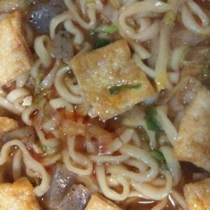 味噌とラー油の煮込みうどん